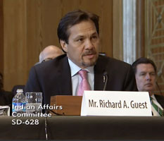 Richard Guest testifying to committee