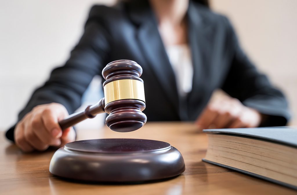 Photo of a judge holding a gavel