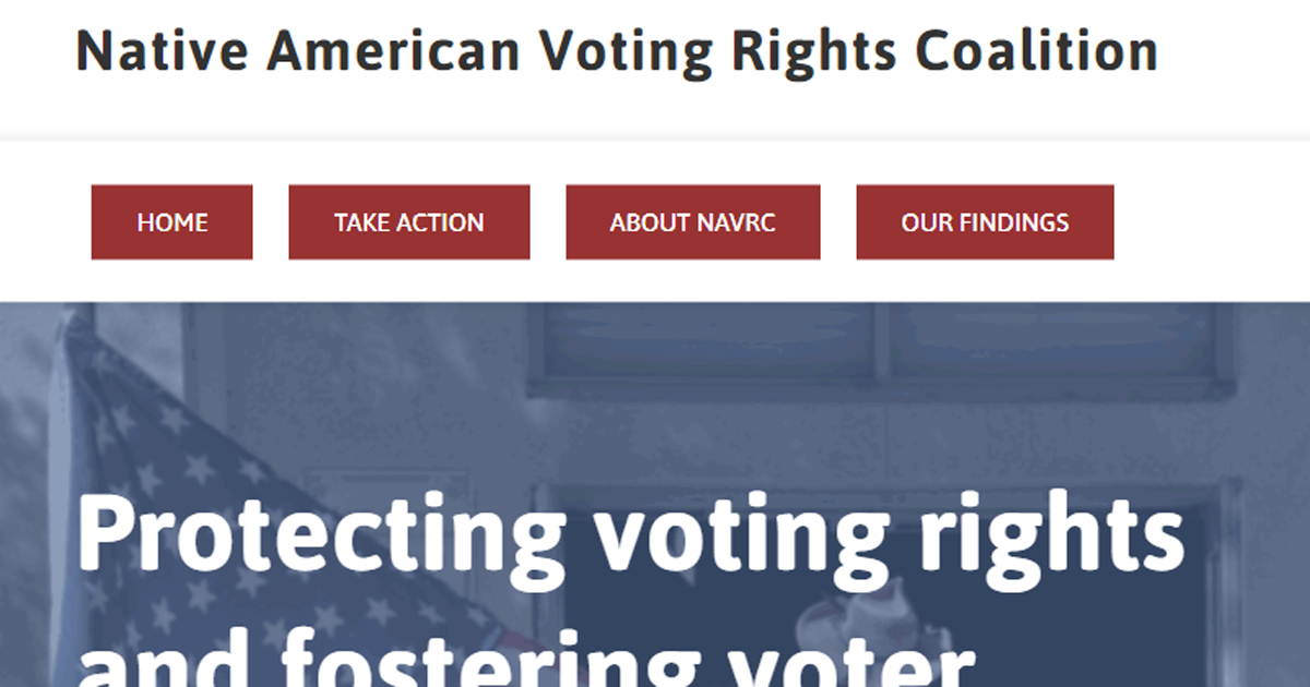 Native American Voting Rights Coalition Native American - 