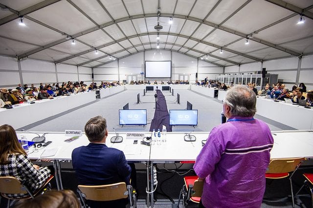 Photo of meeting at COP24