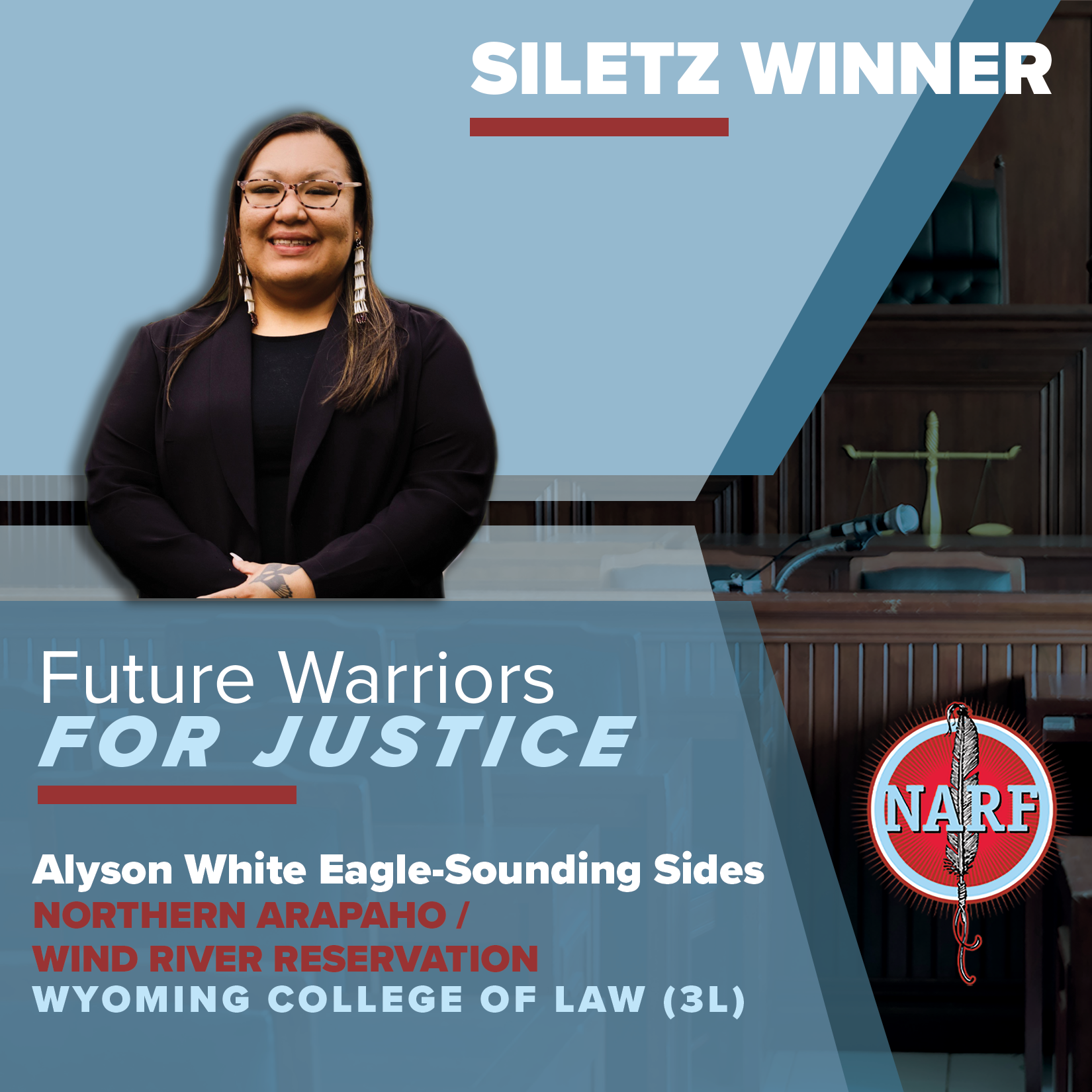 to Summer Law Clerk and Siletz Winner, Alyson White Eagle
