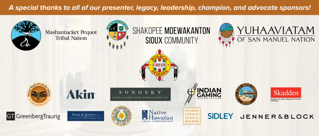 Text: A special thank you to our presenting, legacy, leadership, champion, and advocate sponsors.  Logos of sponsors. 